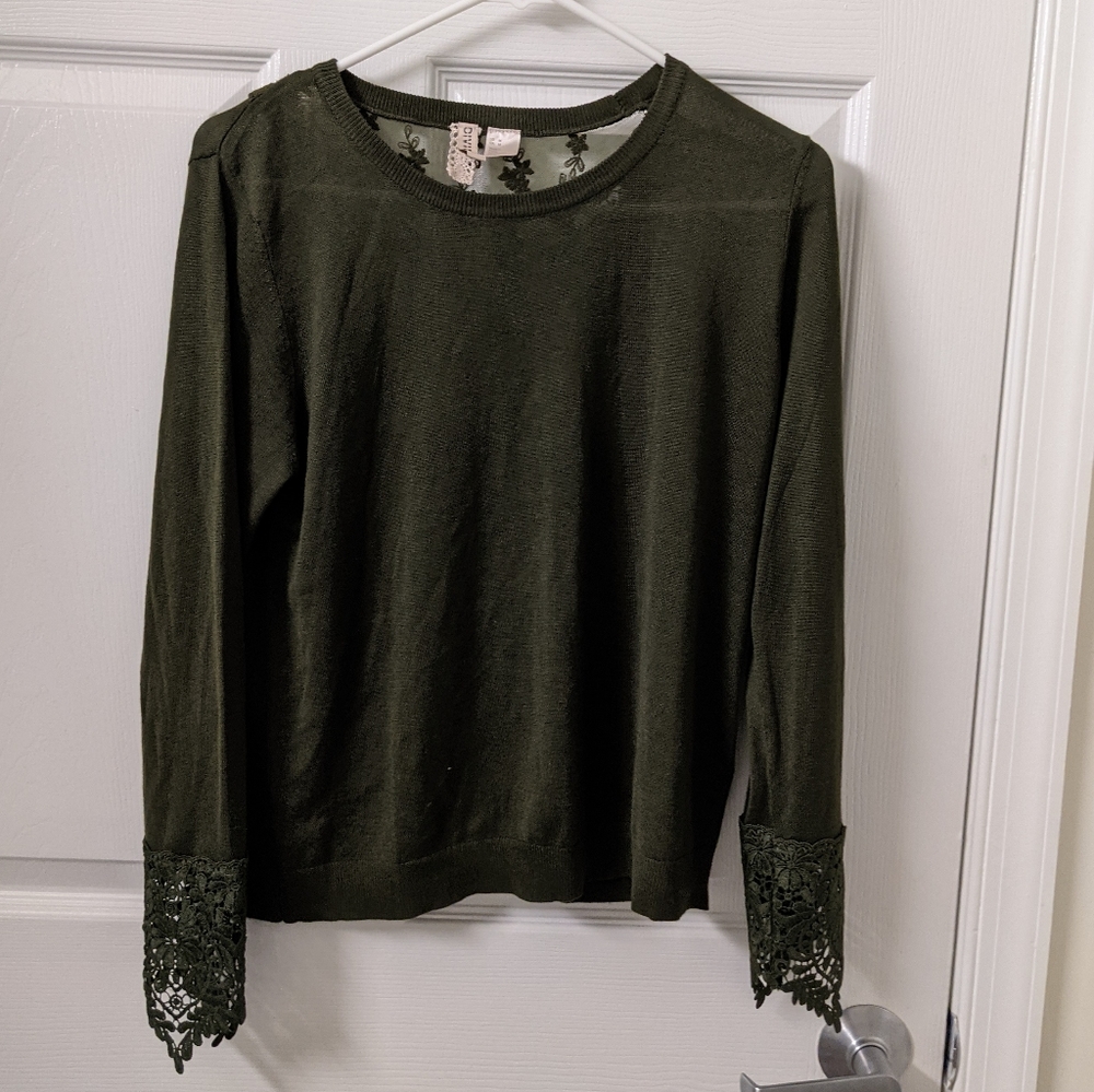 Fine knit sweatshirt